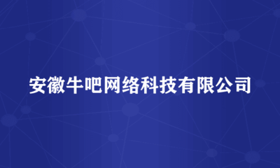 安徽牛吧網(wǎng)絡科技 引領創(chuàng)新，賦能網(wǎng)絡投資管理及咨詢服務